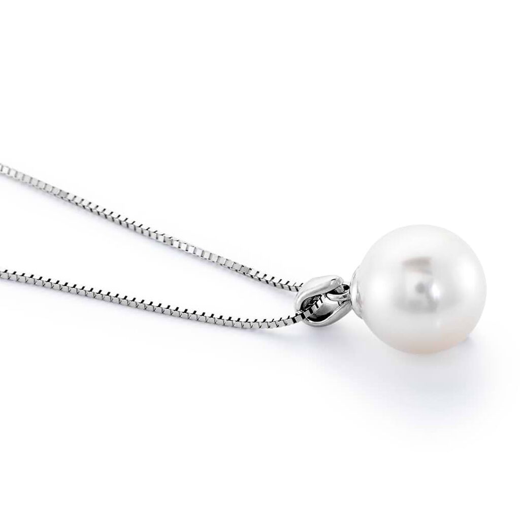 Collana Gabrielle Oro Bianco Perla Akoya - Collane Donna | Stroili