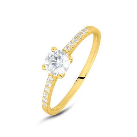 Anello Solitario Claire Oro Giallo Cubic Zirconia - Anelli con Pietre Donna | Stroili