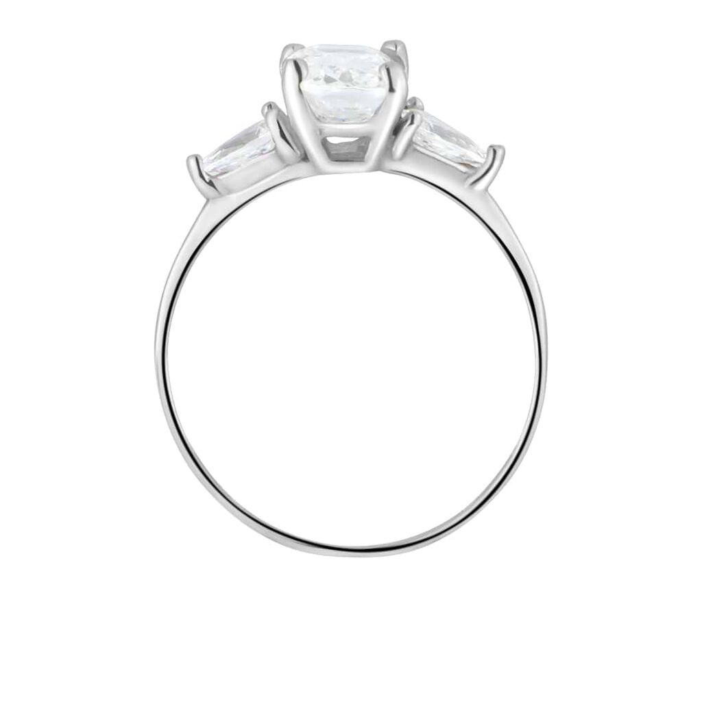 Anello Trilogy Claire Oro Bianco Cubic Zirconia