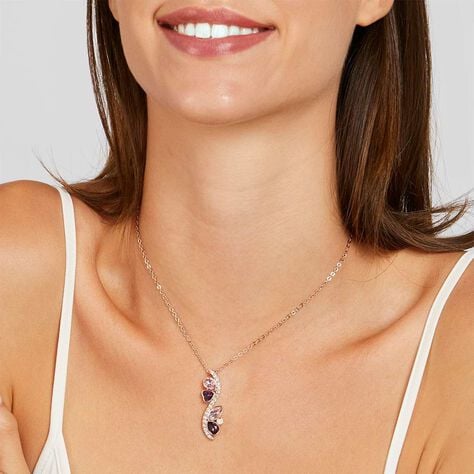 Collana Violet Ottone Rosa Cristallo - Collane Donna | Stroili