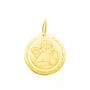 Ciondolo con angioletto e preghiera in oro giallo