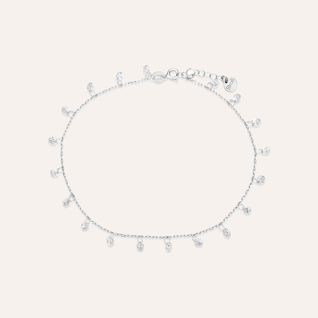 Cavigliera Silver Elegance Argento Rodiato Cubic Zirconia