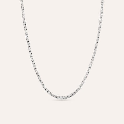 Collana Tennis Romantic Shine Metallo Cristallo - Collane Tennis Donna | Stroili