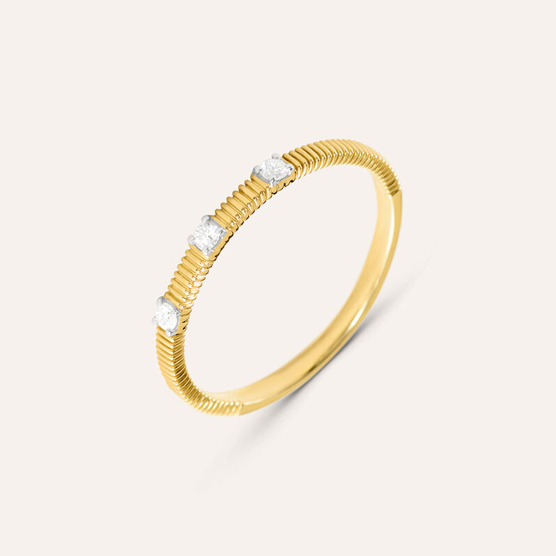 Anello Fantasia Sophia Oro Giallo Diamante - Anelli con Pietre Donna | Stroili