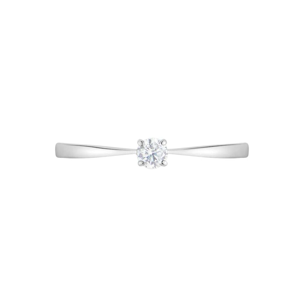 Anello Solitario Claire Oro Bianco Cubic Zirconia - Anelli con Pietre Donna | Stroili
