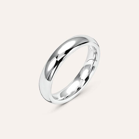 Fede Comoda 4 mm Oro Bianco - Fedi Unisex | Stroili