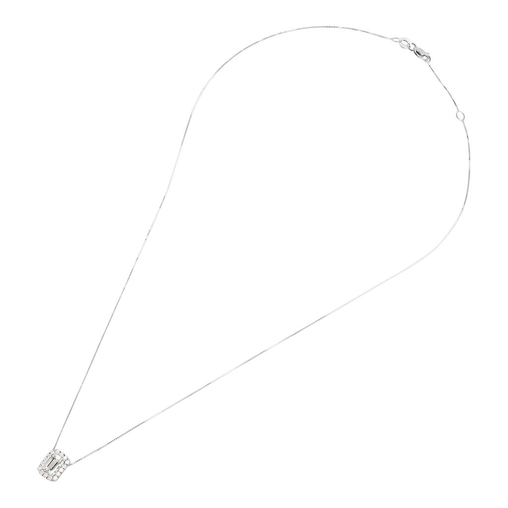 Collana Acquamarina Oro Bianco Acquamarina Diamante - Collane Donna | Stroili