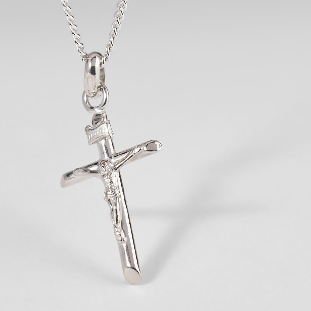 Collana Gentleman Argento Rodiato