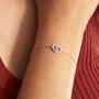 Bracciale Am&eacute;lie Oro Bianco Ametista Cubic Zirconia