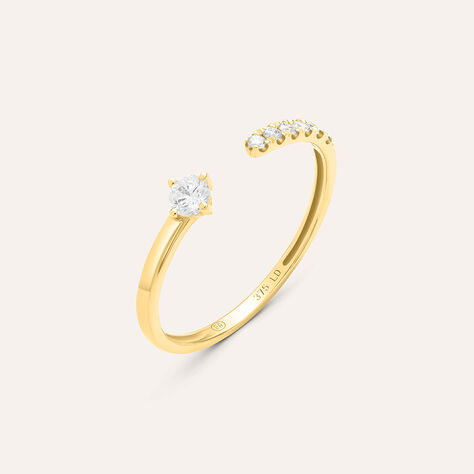 Anello Contrarie Diamade Glam Oro Giallo Diamante Lab-Grown - Anelli con Pietre Donna | Stroili