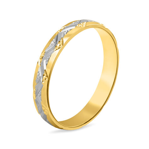 Fede Classica Diamantata 3 mm Oro Bicolore - Anelli con Incisione Donna | Stroili