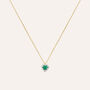 Collana Charlotte Oro Giallo Smeraldo Diamante