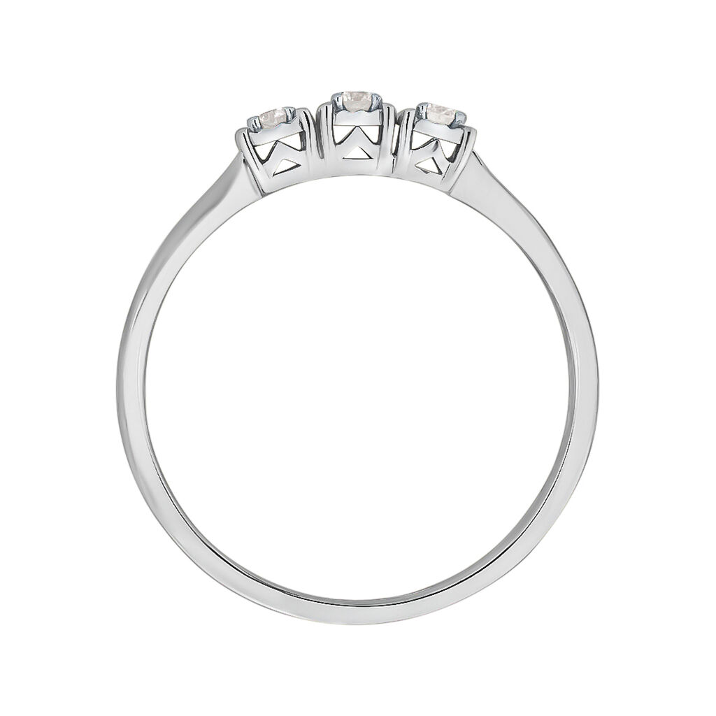 Anello Trilogy Diamotion Oro Bianco Diamante - Anelli con Pietre Donna | Stroili