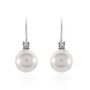 Orecchini Pendenti Silver Pearls Argento Rodiato Perla sintentica Cubic Zirconia