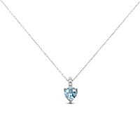 Collana Punto Luce Amélie Oro Bianco Topazio Cubic Zirconia