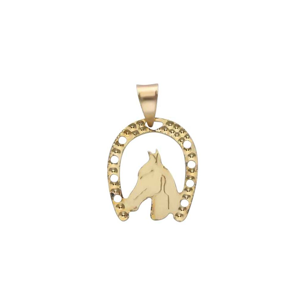 Charm ferro di cavallo oro giallo