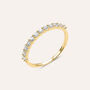 Anello Semi-eternity Claire Oro Giallo Cubic Zirconia