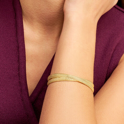 Bangle Lady Code Acciaio Dorato - Bracciali Rigidi Donna | Stroili