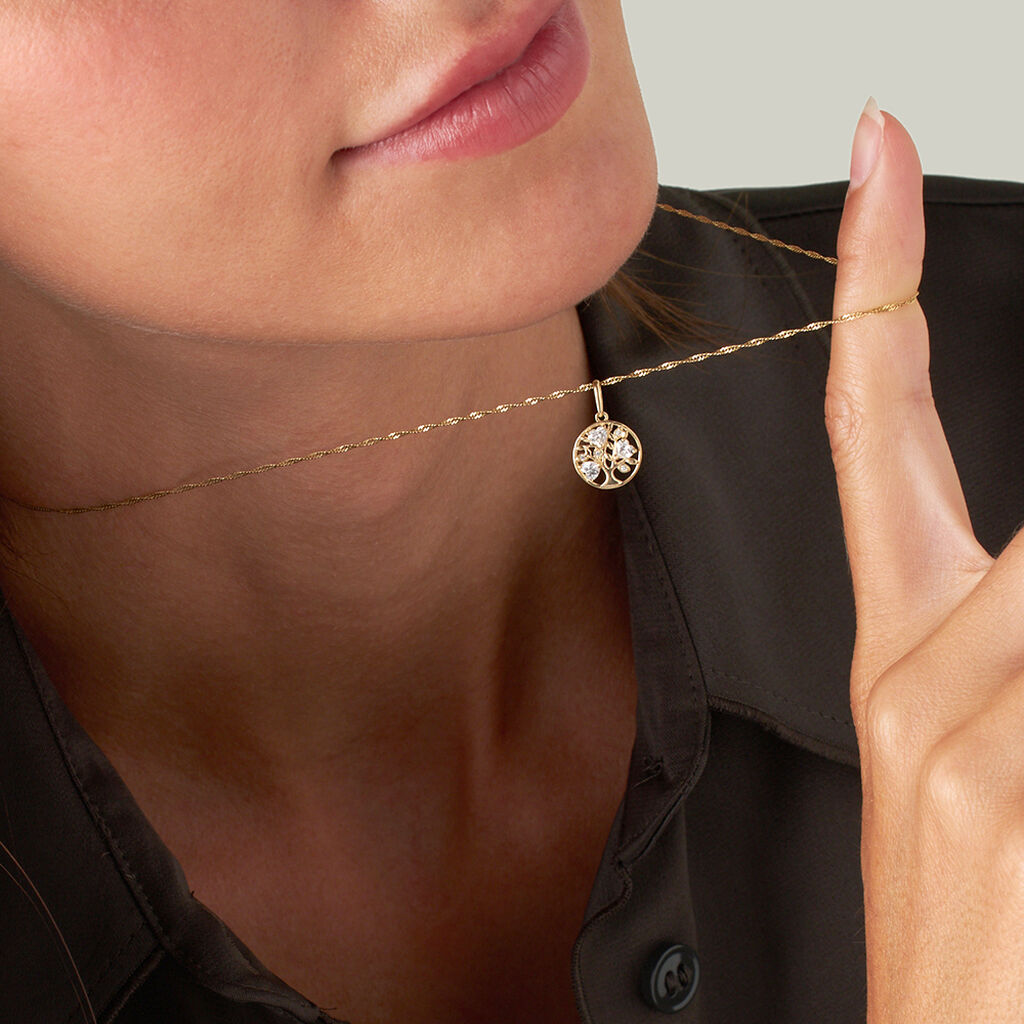 Pendente Poème Oro Giallo Cubic Zirconia - Ciondoli Donna | Stroili