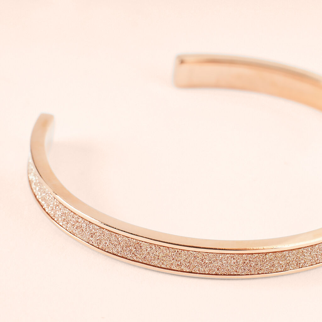 Bangle Lady Shine Acciaio Rosa - Bracciali Rigidi Donna | Stroili