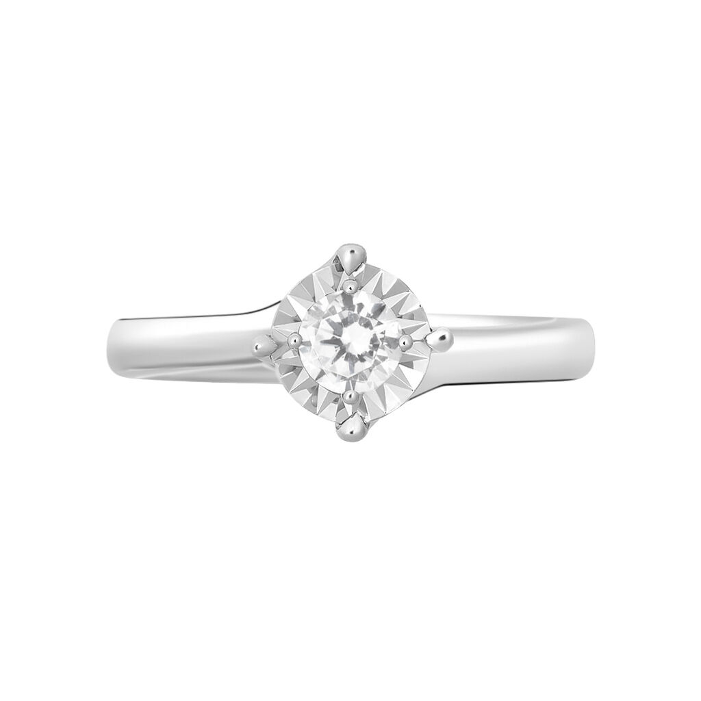 Anello Solitario Valentino Diamotion Oro Bianco Diamante