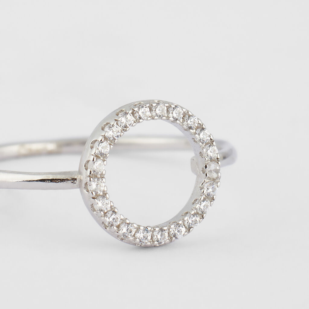 Anello Fantasia Silver Shine Argento Rodiato Cubic Zirconia - Anelli con Pietre Donna | Stroili