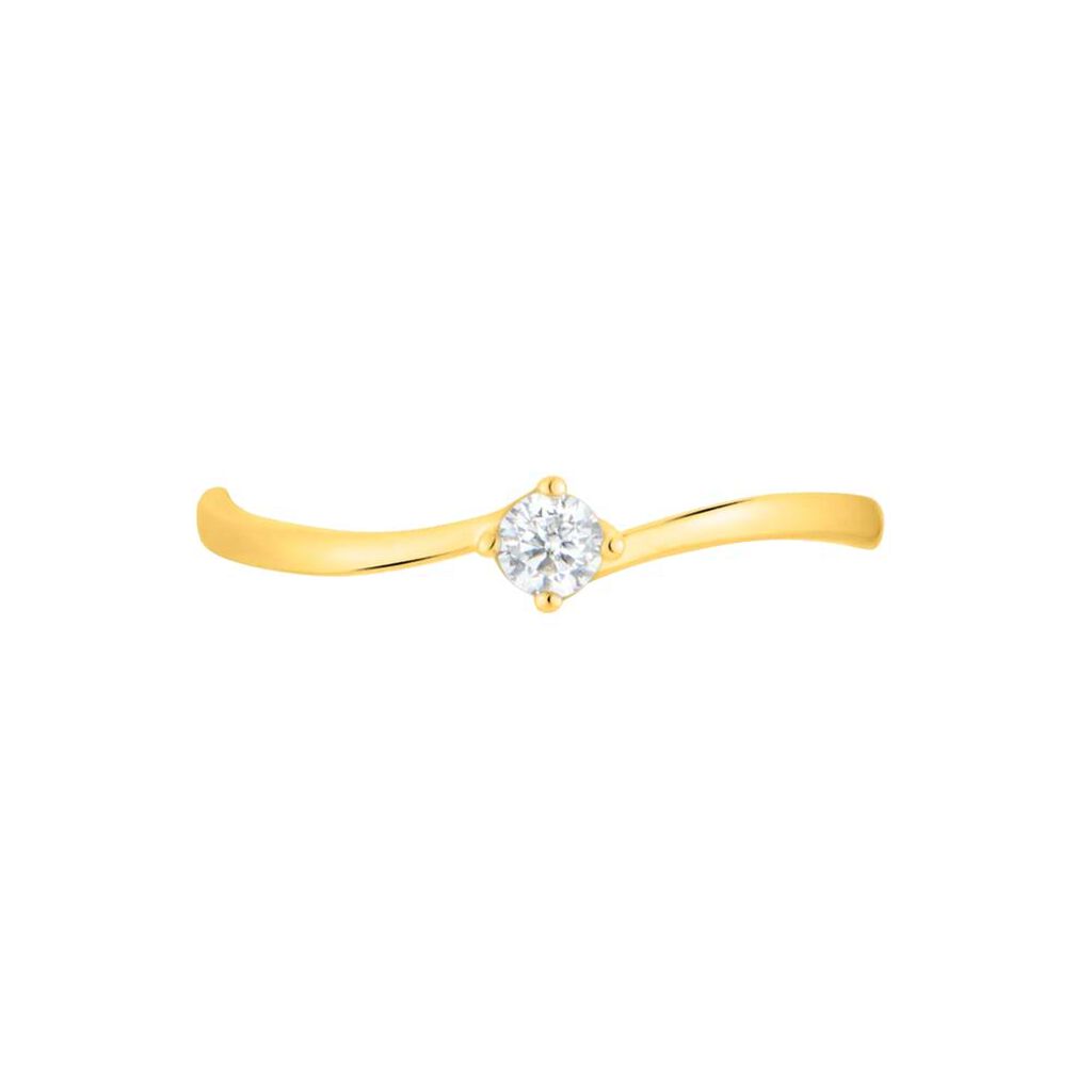 Anello Solitario Claire Oro Giallo Cubic Zirconia - Anelli con Pietre Donna | Stroili