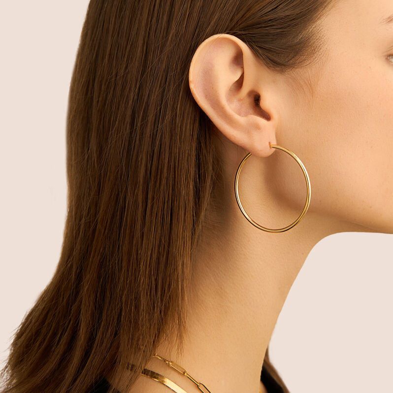 Orecchini A Cerchio Toujours Oro Giallo - Orecchini a Cerchio Donna | Stroili