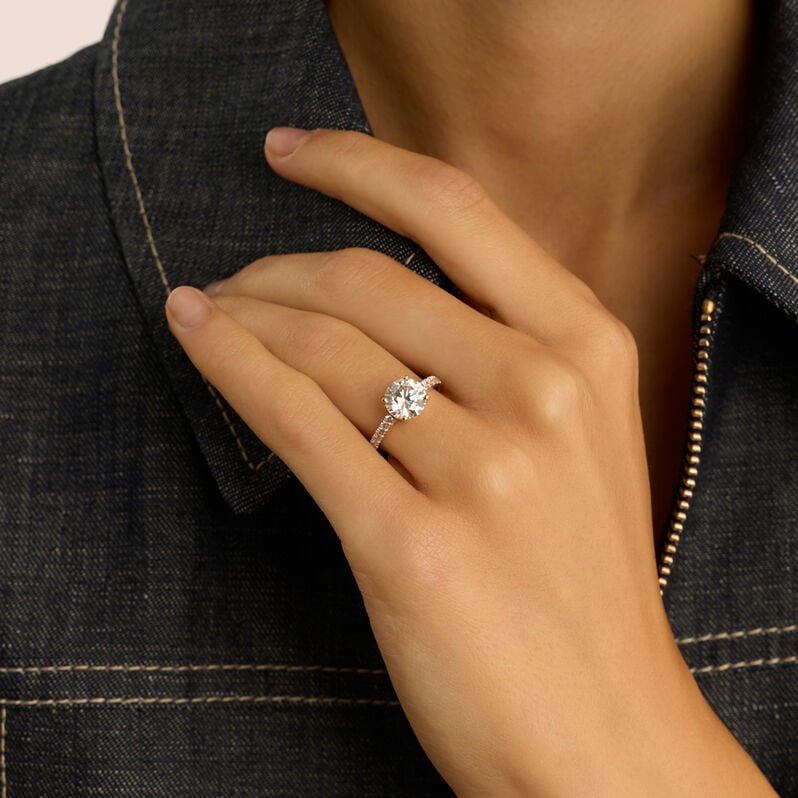 Anello Solitario Claire Oro Giallo Cubic Zirconia - Anelli con Pietre Donna | Stroili