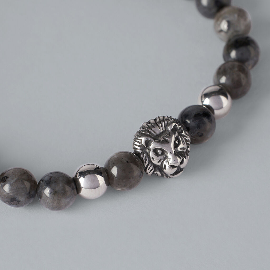 Bracciale Man Code Acciaio Bicolore Bianco / Nero Snowflake