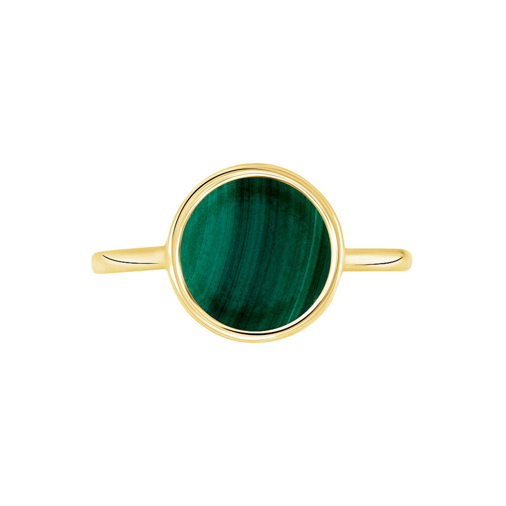 Anello Beverly Oro Giallo Malachite - Anelli con Pietre Donna | Stroili
