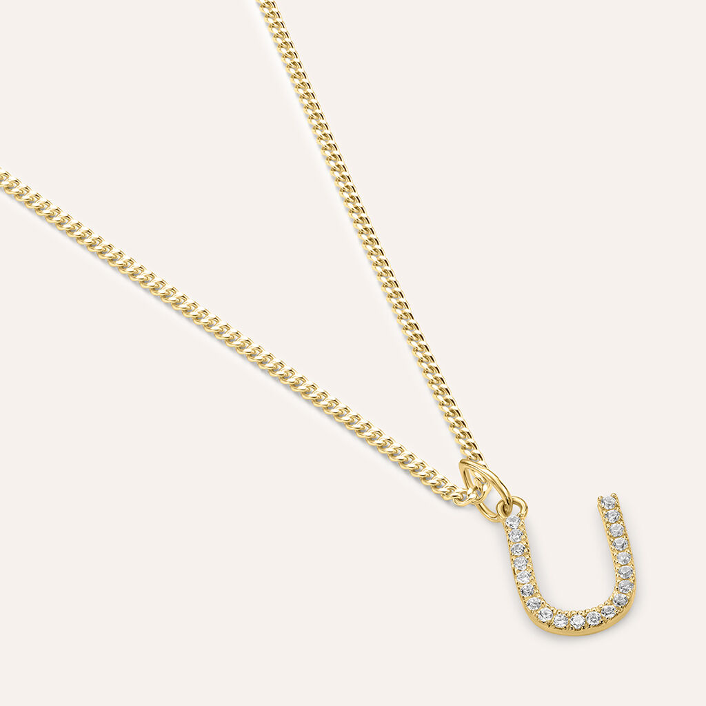 Pendente Po&egrave;me Oro Giallo Cubic Zirconia