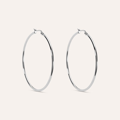 Orecchini A Cerchio Moonlight Acciaio - Orecchini a Cerchio Donna | Stroili