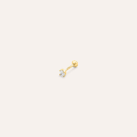 Piercing Orecchio Punto Luce Tragus Helix Conch Ear Shine Oro Giallo Cubic Zirconia - Piercing Orecchio Donna | Stroili