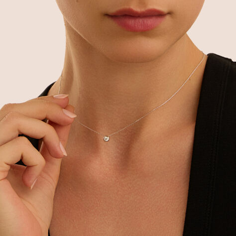 Collana Punto Luce Grace Oro Bianco Diamante - Collane Punto Luce Donna | Stroili