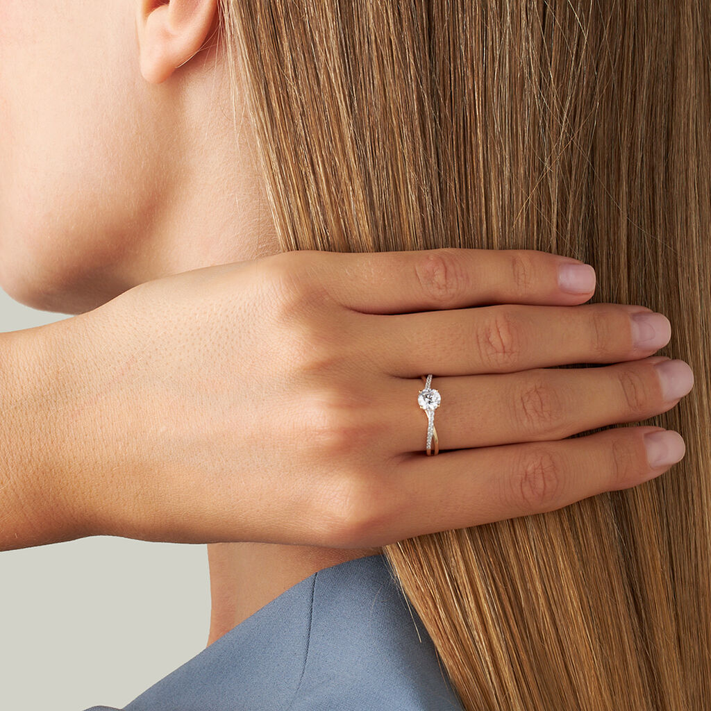 Anello Solitario Claire Oro Giallo Cubic Zirconia - Anelli con Pietre Donna | Stroili