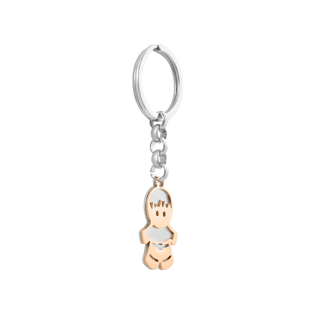 Portachiavi Lady Shine Acciaio Bicolore - Portachiavi Donna | Stroili