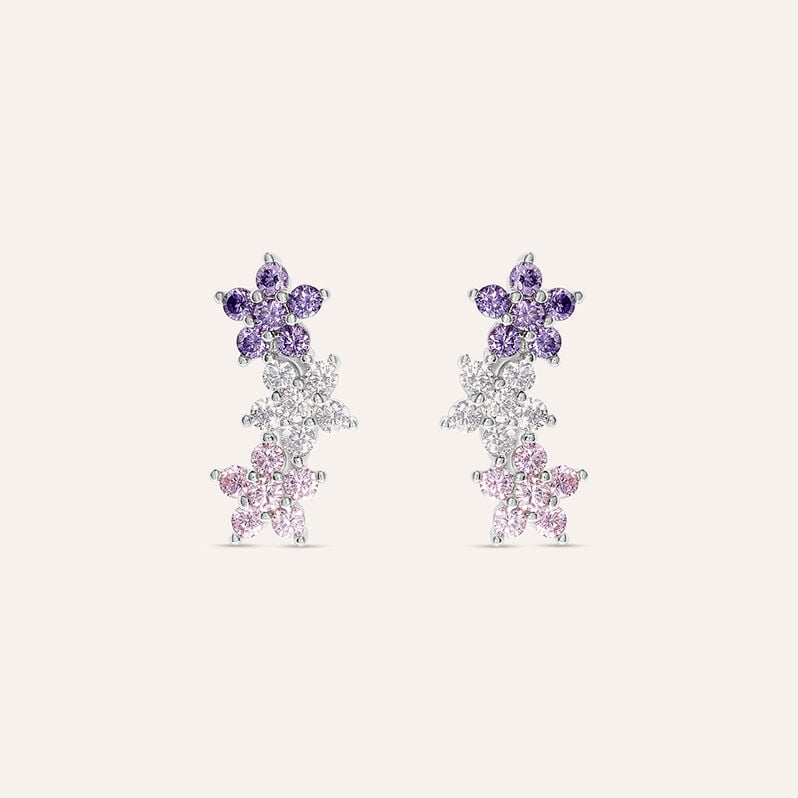Orecchini Lobo Silver Shine Argento Rodiato Cubic Zirconia - Orecchini a Lobo Donna | Stroili