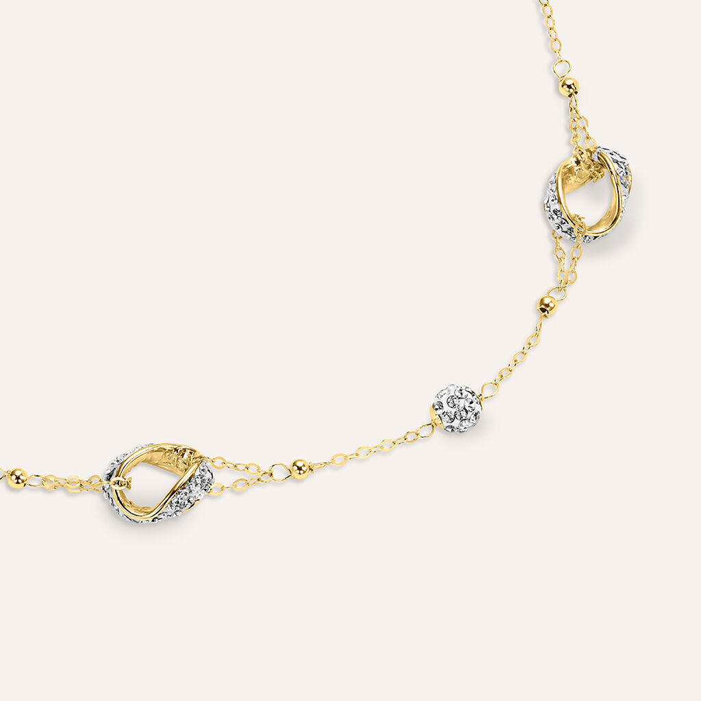 Bracciale Christelle Oro Giallo Cristallo - Bracciali Donna | Stroili