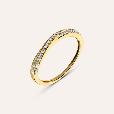Anello Fascia Sophia Oro Giallo Diamante - Anelli con Pietre Donna | Stroili
