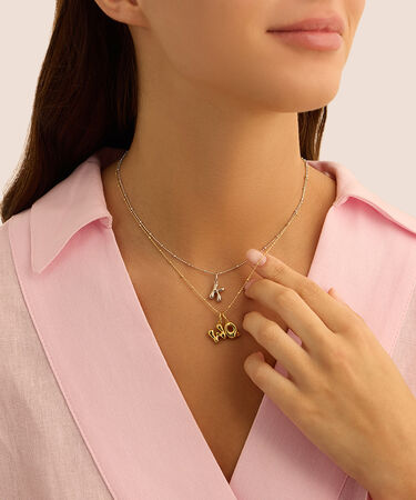 Pendente Love Beats Argento Dorato
