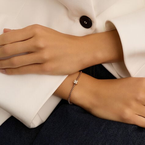 Charm Essential Code Acciaio Rosa Cristallo - Gioielli Donna | Stroili