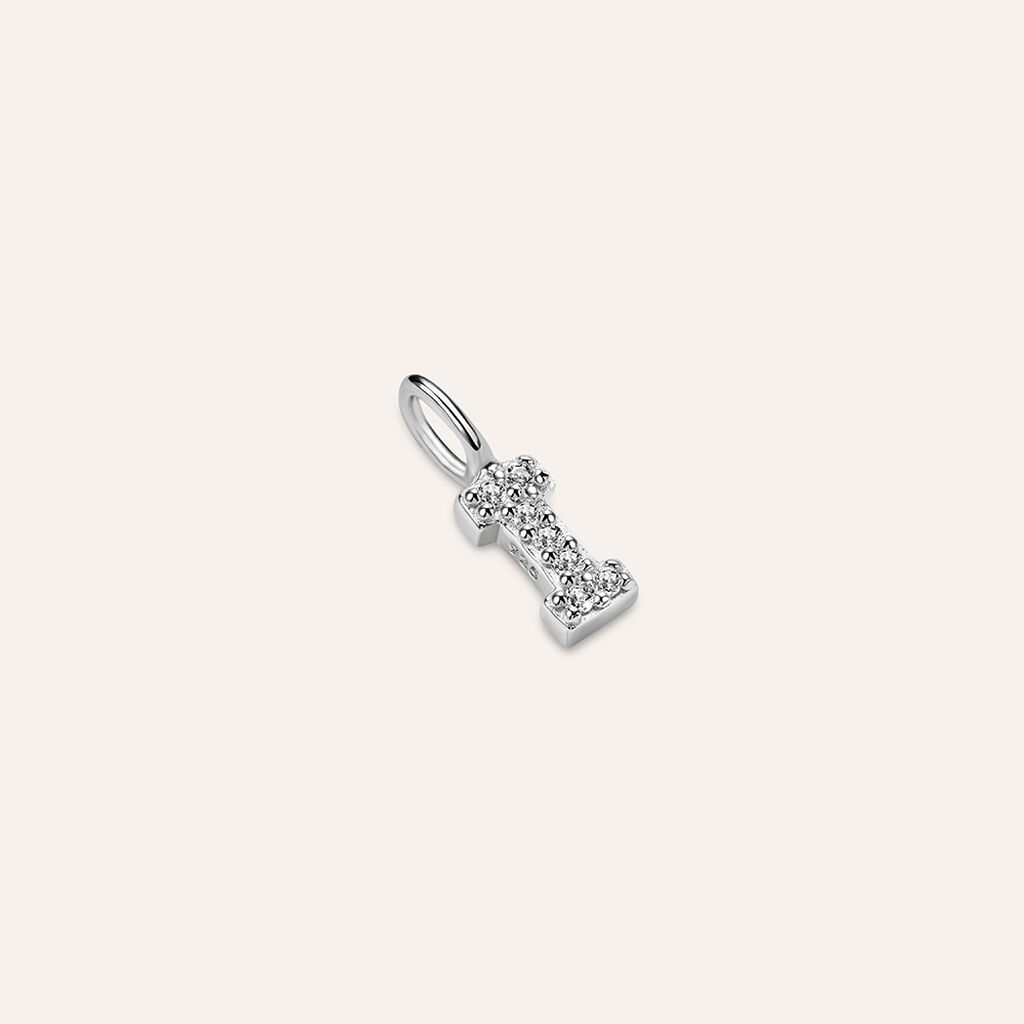 Pendente Love Beats Argento Rodiato Cubic Zirconia