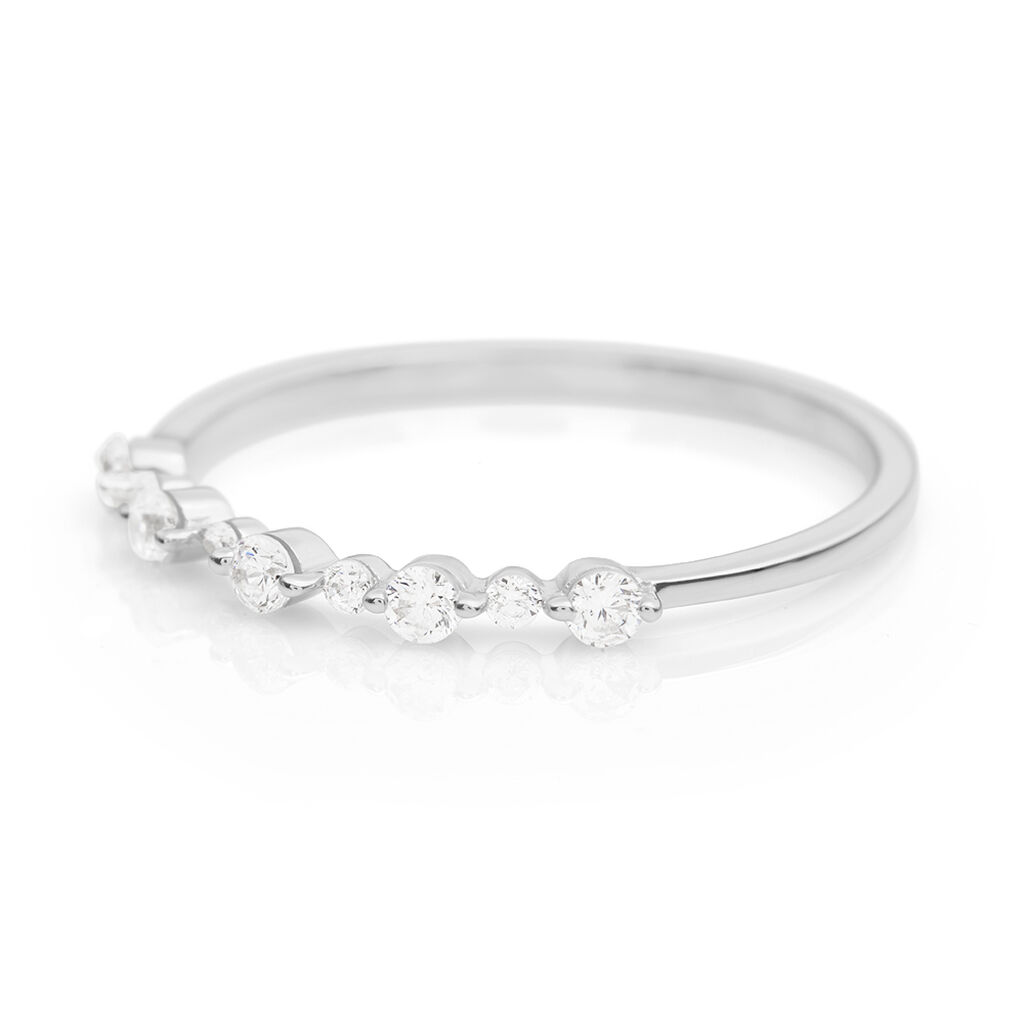 Anello Riviere Claire Oro Bianco Cubic Zirconia - Anelli Riviere Donna | Stroili