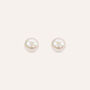 Orecchini Lobo Silver Pearls Argento Rodiato Perla sintetica