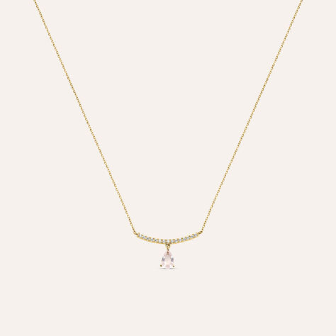 Collana Am&eacute;lie Oro Giallo Quarzo Cubic Zirconia - Collane Donna | Stroili