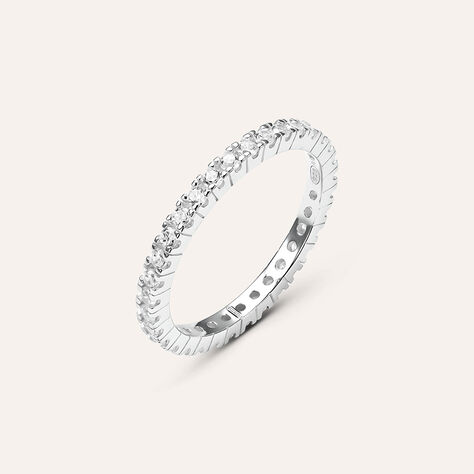 Anello Eternity Silver Elegance Argento Rodiato Cubic Zirconia - Anelli Eternity Donna | Stroili