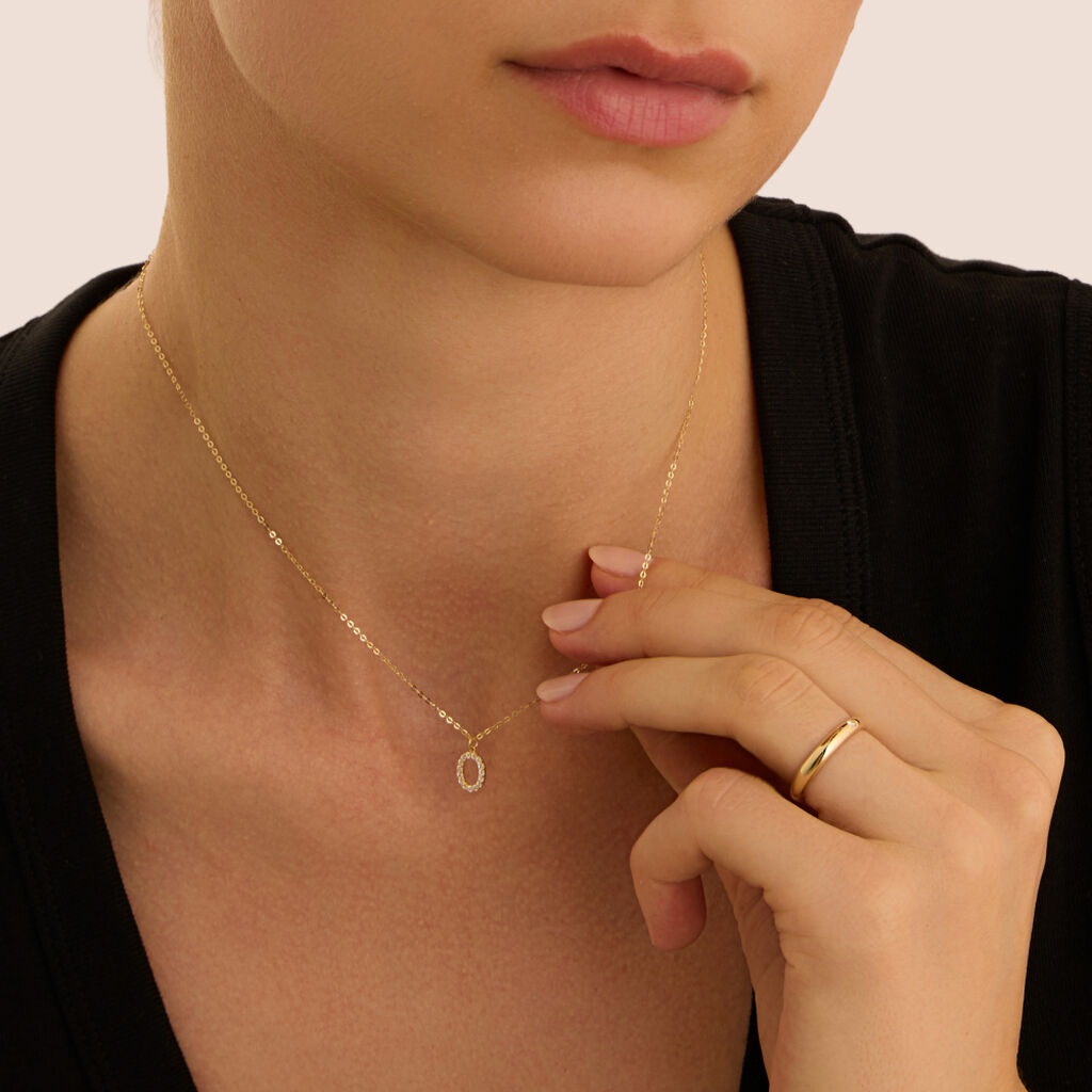 Collana Claire Oro Giallo Cubic Zirconia
