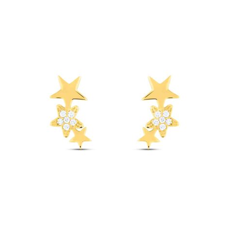 Orecchini Lobo Claire Oro Giallo Cubic Zirconia - Orecchini a Lobo Donna | Stroili