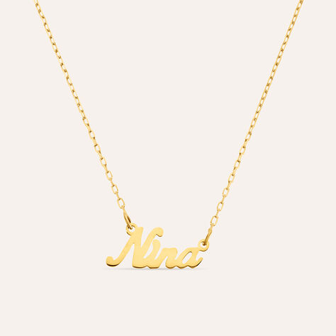 Collana Nina Gold Names Oro Giallo - Collane Unisex | Stroili